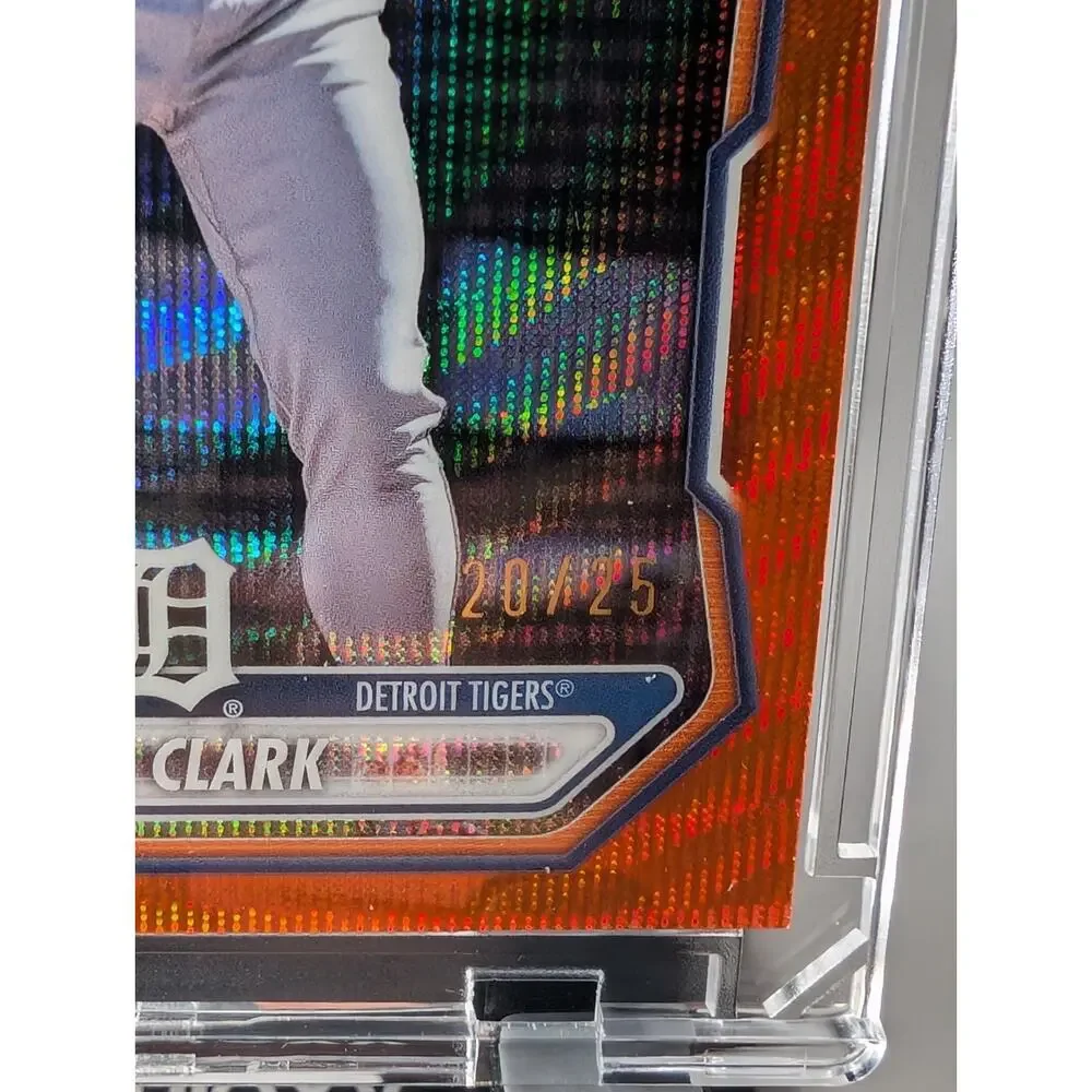 2026 Bowman Chrome Max Clark Orange Refractor /25 BCP-236 IT-20 Tigers Lot